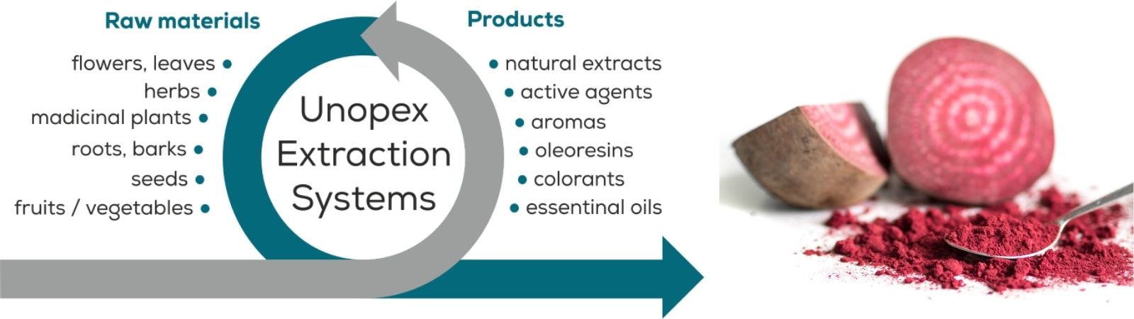 Extraction Miniplant using areas